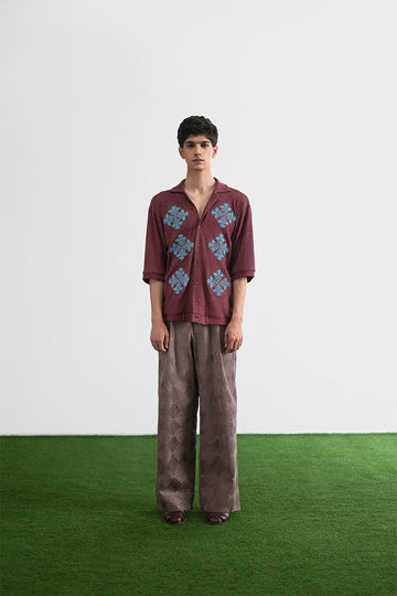 Jamun Block print and Embroidery Trouser (Men)